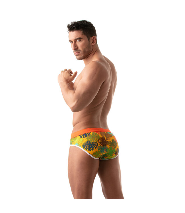 Tof Paris Floral Swim Brief Yellow