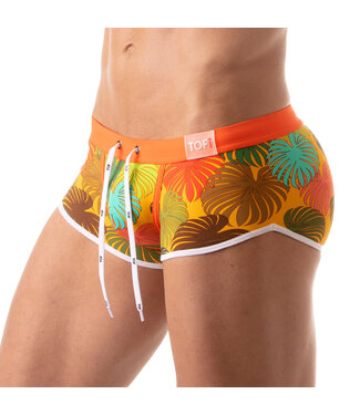Tof Paris Floral Swim Trunk Yellow