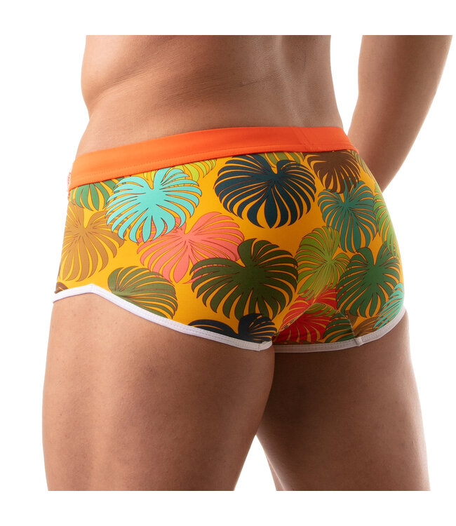Tof Paris Floral Swim Trunk Yellow