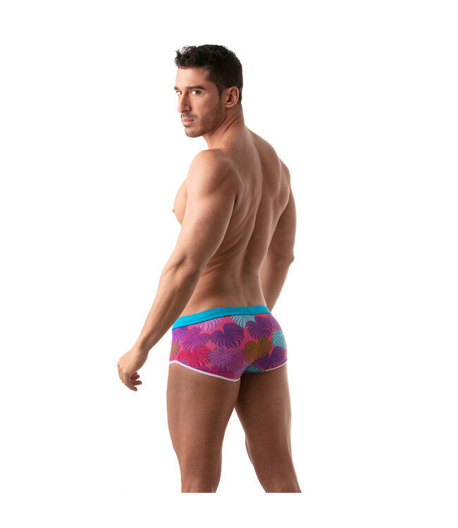 Tof Paris Floral Swim Trunk Pink