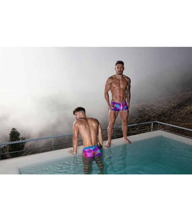 Tof Paris Floral Brazilian Swimsuit Pink