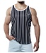 PUMP Black Striped Tank Top