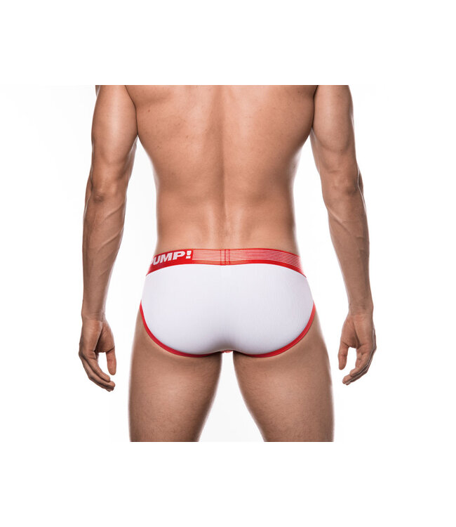 PUMP Red Ribbed Brief