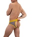 Barcode Basic Backless Brief Helios Grey-Yellow
