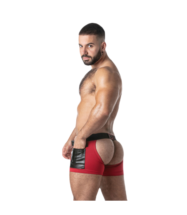 Locker Gear Cargo Short Chaps Red