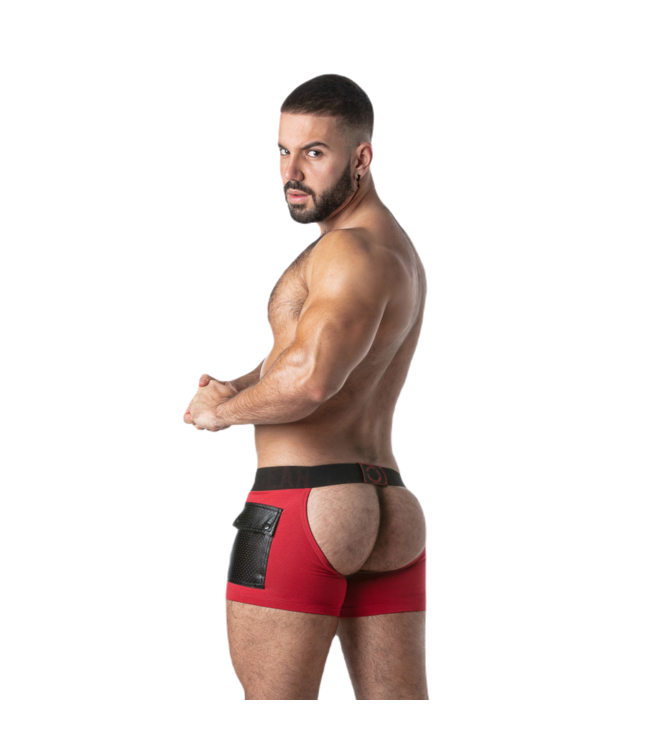 Locker Gear Cargo Short Chaps Red