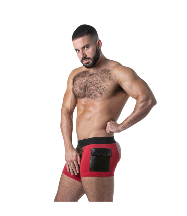 Locker Gear Cargo Short Chaps Red