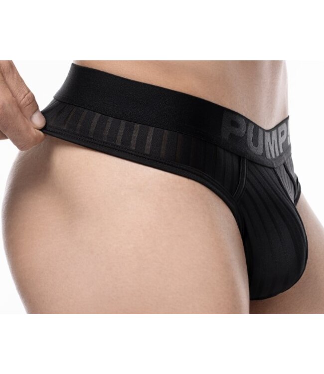 PUMP Whisper Black Thong