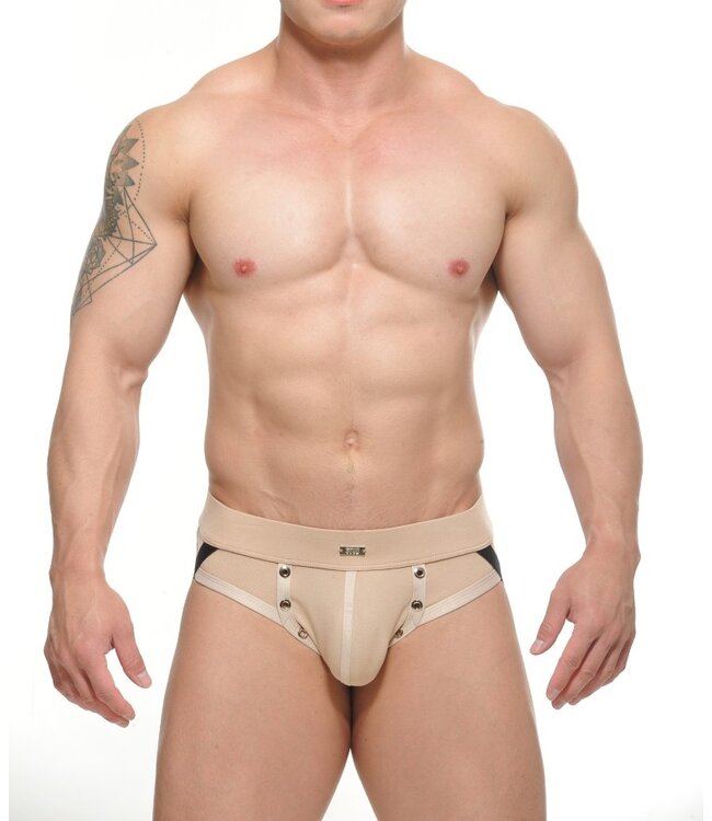 STUD Pablo Denim Camel Jockstrap Thong
