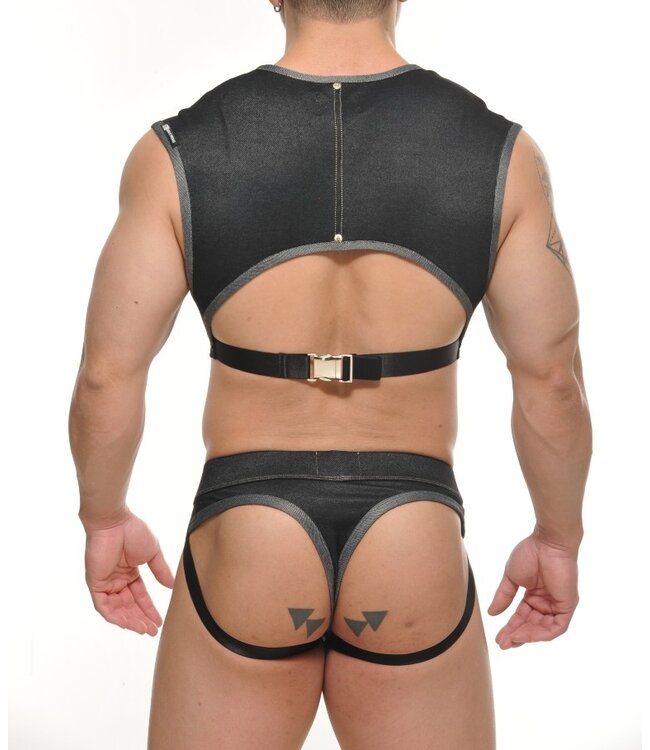 STUD Yannick Top Denim Black