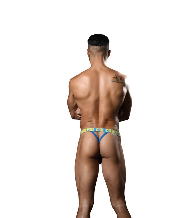 Andrew Christian Happy Y-Back Thong met ALMOST NAKED® Sky Blue