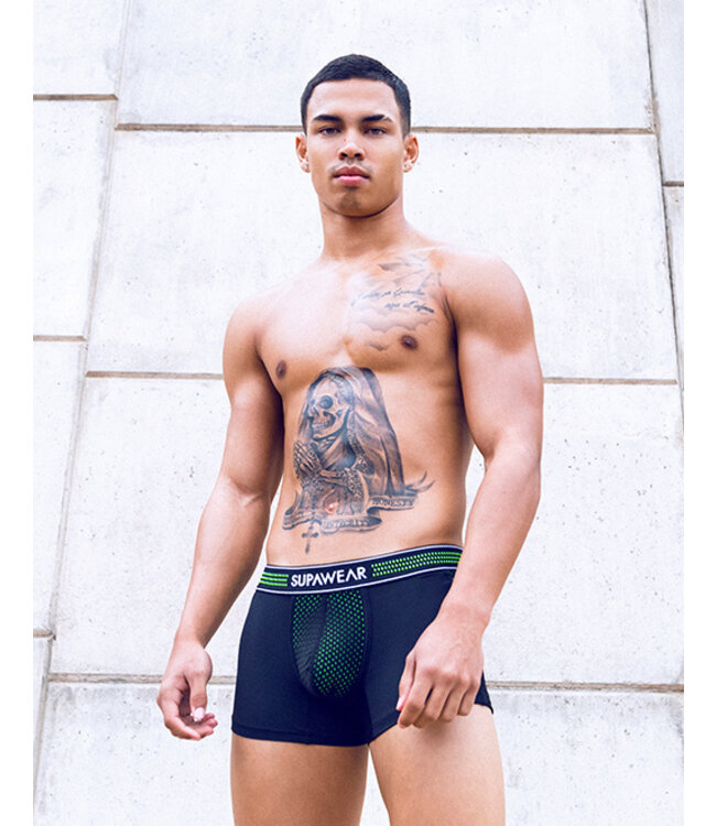 Supawear Neon Mesh Trunk Neon Green