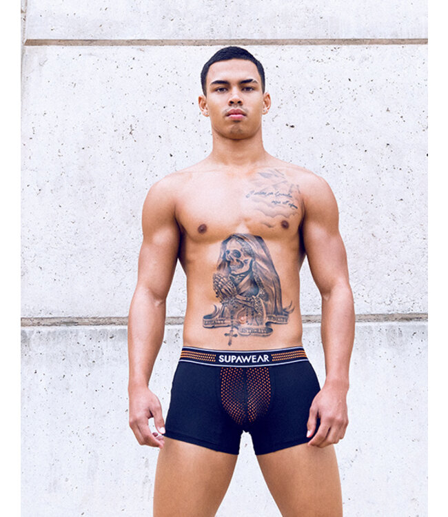 Supawear Neon Mesh Trunk Neon Orange
