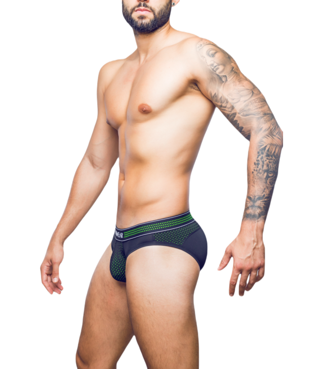 Supawear Neon Mesh Brief Neon Green