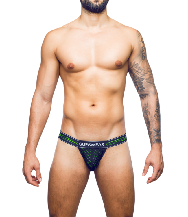 Supawear Neon Mesh Jock  Neon Green