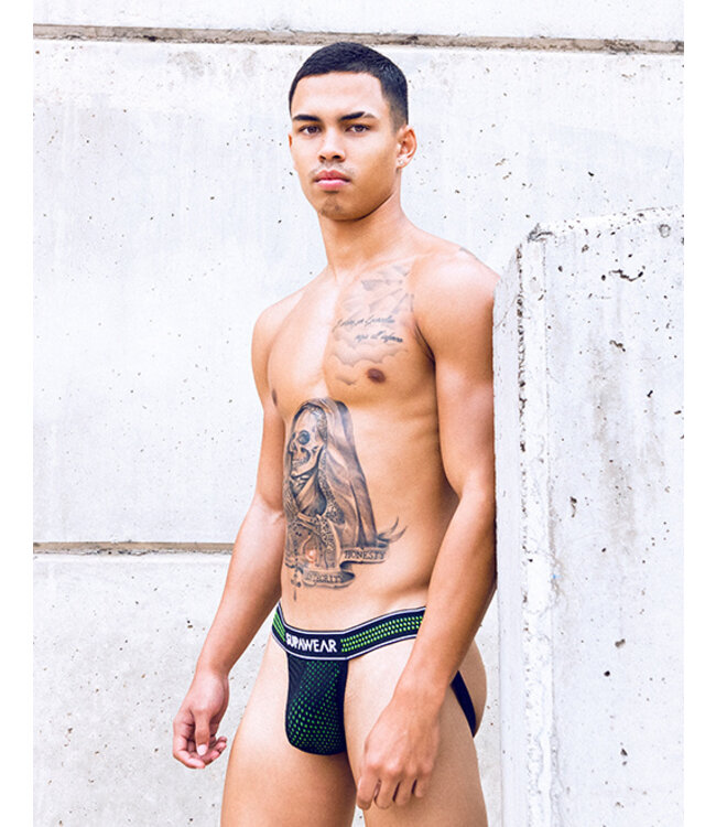 Supawear Neon Mesh Jock  Neon Green
