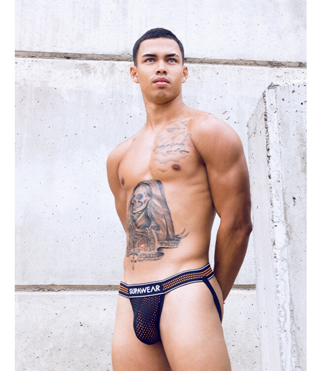 Supawear Neon Mesh Jock Neon Orange