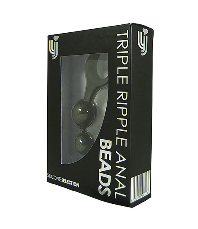 Loving Joy Triple Ripple Anale Kralen-Zwart