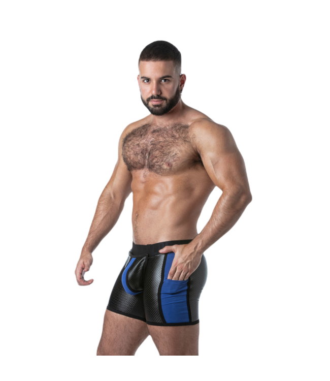 Locker Gear Punch Hole Boxer Brief Blue