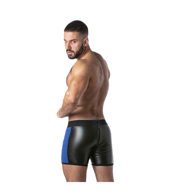 Locker Gear Punch Hole Boxer Brief Blue