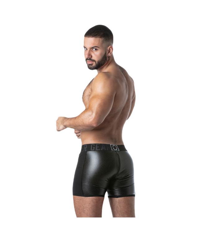 Locker Gear Punch Hole Boxer Brief Black