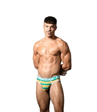 Andrew Christian Riviera Stripe Brief w/ ALMOST NAKED®