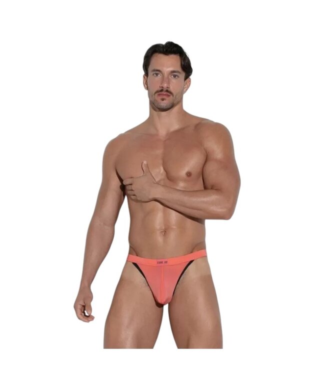 CODE 22 Work Out Thong Coral