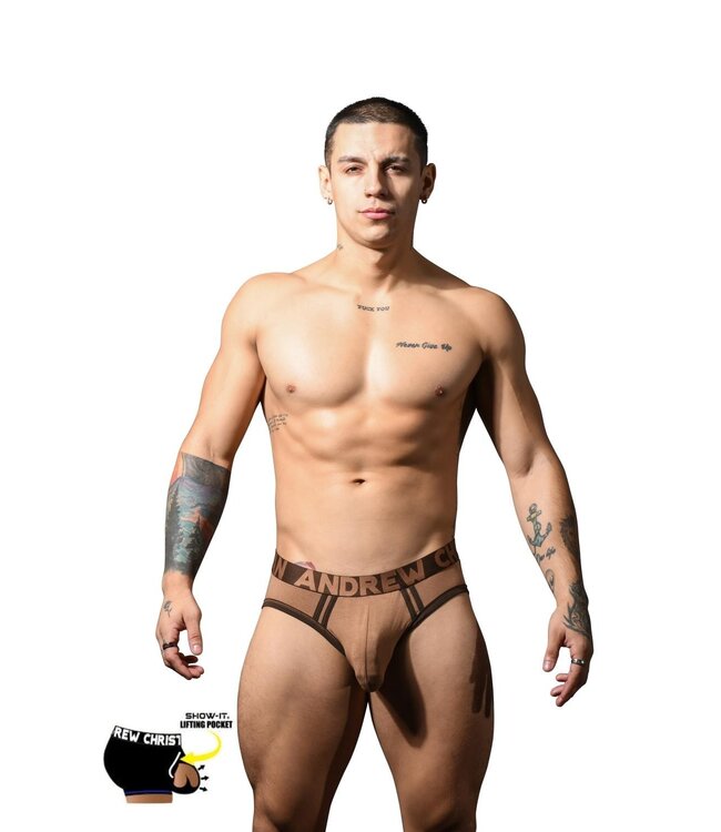 Andrew Christian CoolFlex Modal Brief w/ SHOW-IT® Chocolate