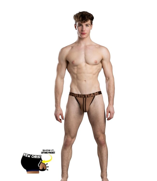Andrew Christian CoolFlex Modal Jock w/ SHOW-IT® Chocolate