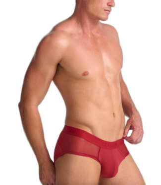 TEAMM8 Score Sheer Wide Cut Brief - Jester Red