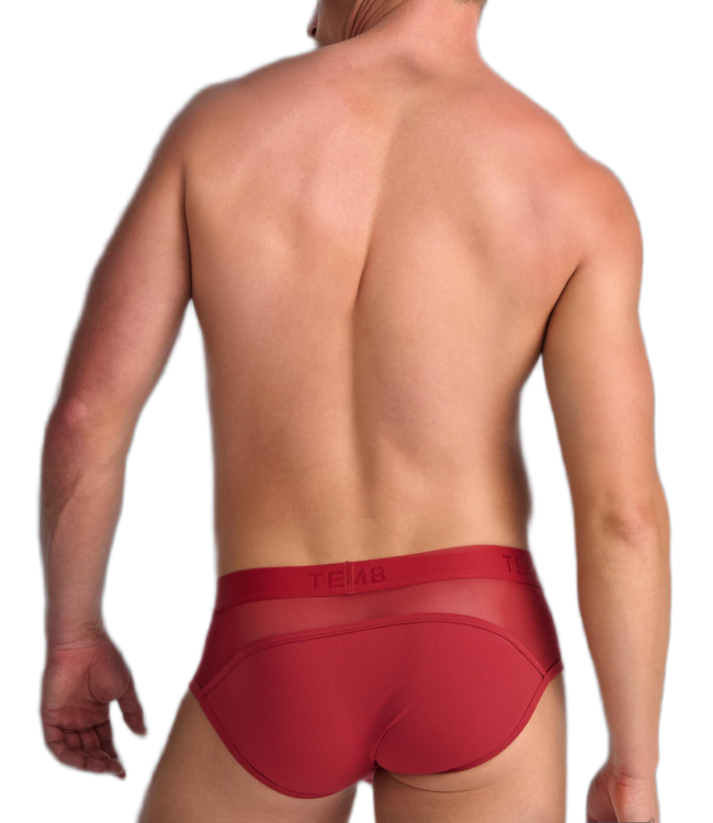 TEAMM8 Score Sheer Wide Cut Brief - Jester Red