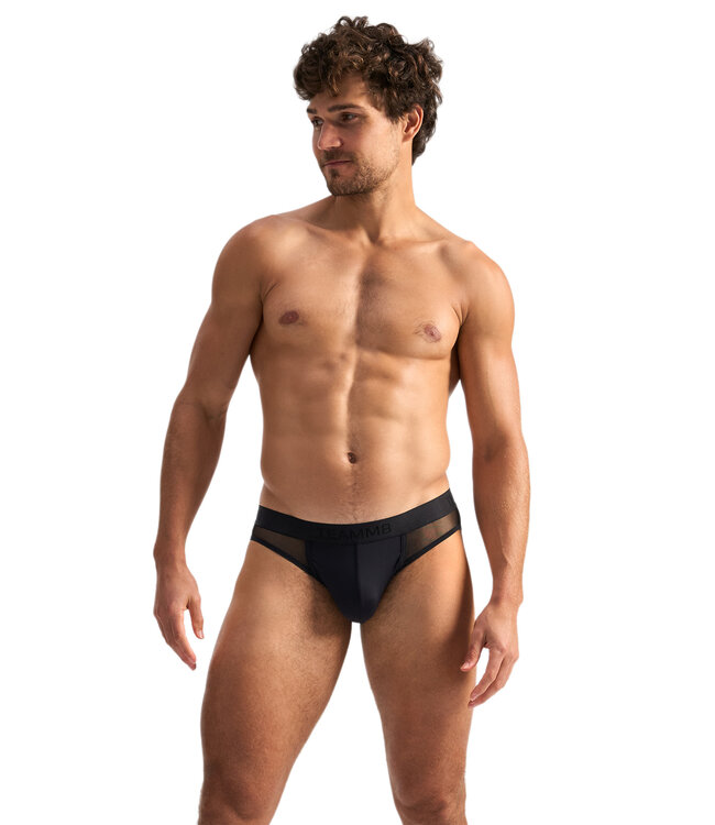 TEAMM8 Score Sheer Slim Jockstrap - Black
