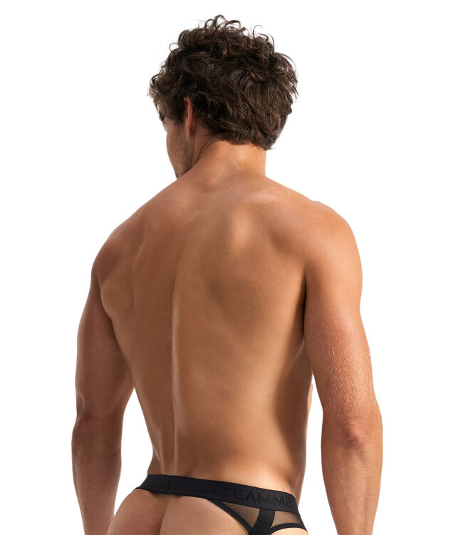 TEAMM8 Score Sheer Slim Jockstrap - Black