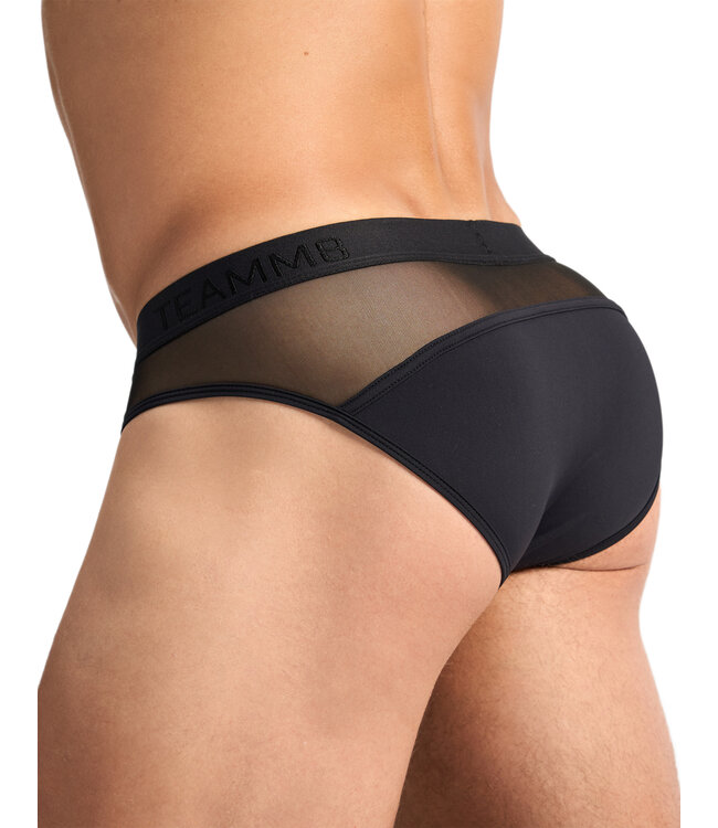 TEAMM8 Score Sheer Slim Brief - Black