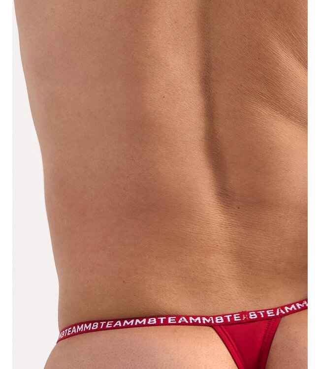 TEAMM8 Glide Micro Thong - Vermillion