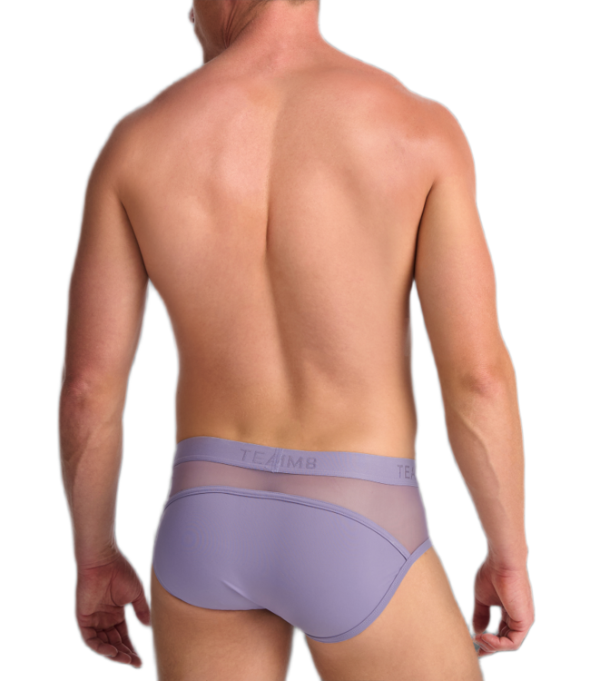 TEAMM8 Score Sheer Wide Cut Brief - Lilac Dusk