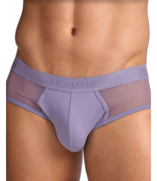 TEAMM8 Score Sheer Wide Cut Brief - Lilac Dusk