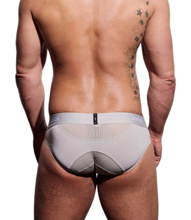 2 Eros Aktiv NRG Brief Underwear - Grey