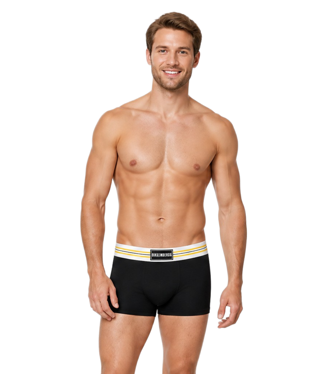 Bikkembergs 3-pack herenboxers Marine/Yellow