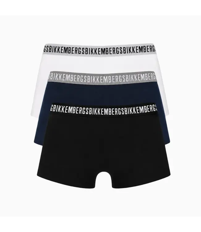 Bikkembergs 3-pack herenboxers White/Marine/Black