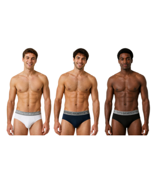 Bikkembergs 3-Pack Classic Briefs White/Black/Marine