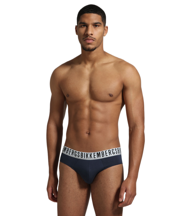 Bikkembergs 3-Pack Classic Briefs White/Black/Marine