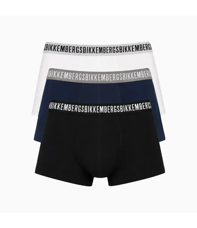 Bikkembergs 3-pack herenboxers White/Marine/Black