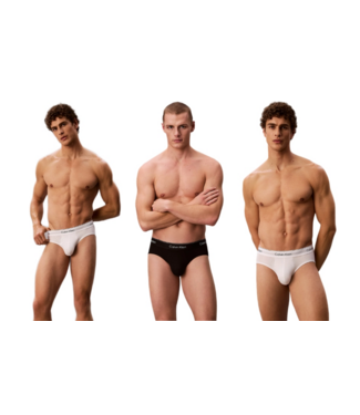 Calvin Klein 3-Pack Briefs White/Black
