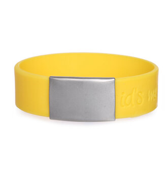 Id's me SportID Maxi Geel SOS armband