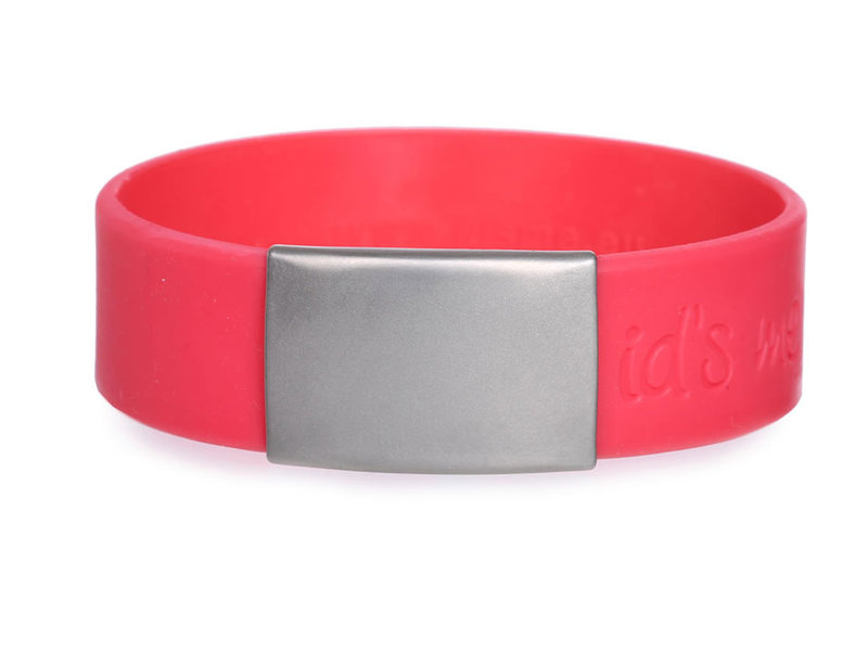 Id's me SportID Maxi Rood SOS armband