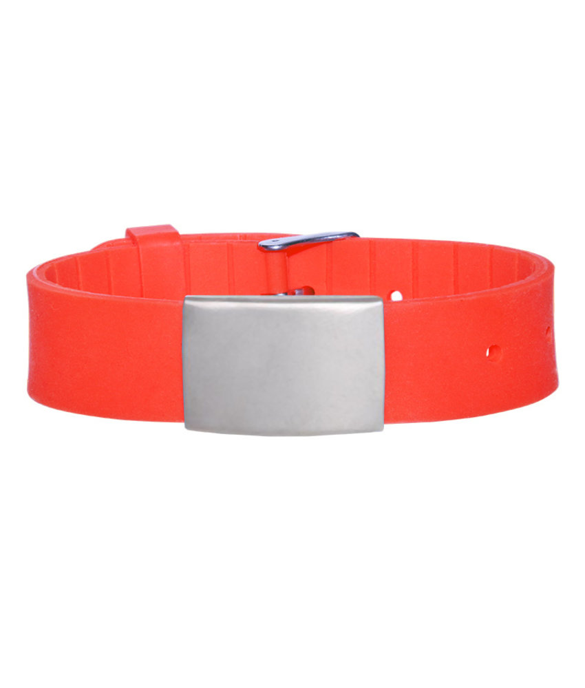 Id's me HealthID Maxi Rood SOS Armband