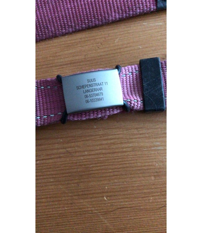 Id's me WatchID Mini Zwart SOS  Pet Tag