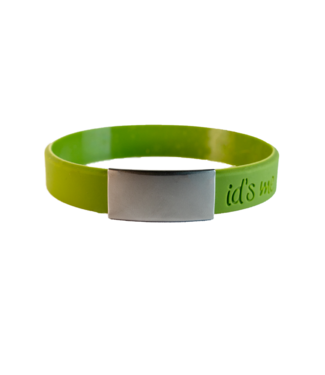 Id's me SportID Mini Legergroen SOS armband