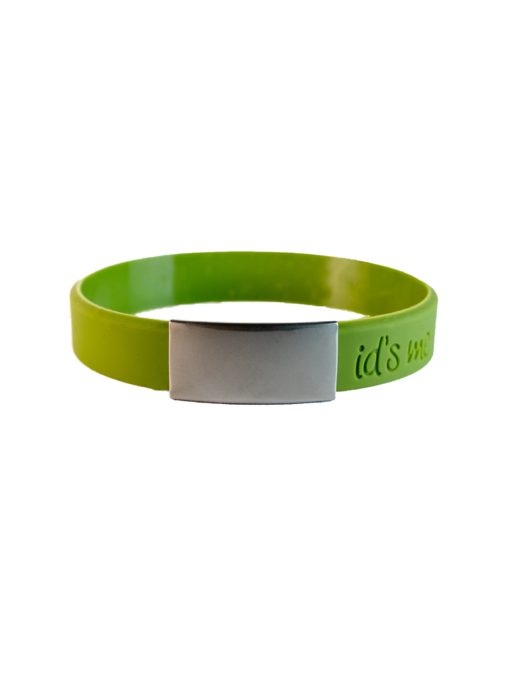 Id's me SportID Mini Legergroen SOS armband